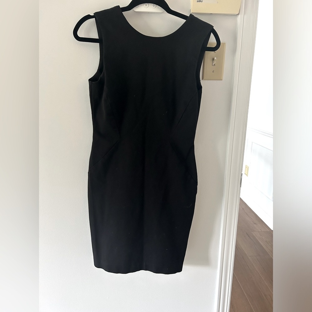 Banana Republic black dress with vneck back, size 4
